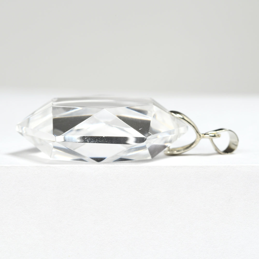 天然水晶 ペンダントトップ 30x26x9.5mm #RC248