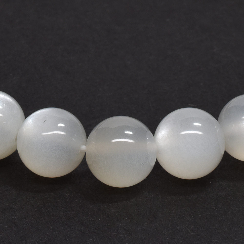 ホワイトムーンストーン ブレスレット 7.5-8mm #RC253