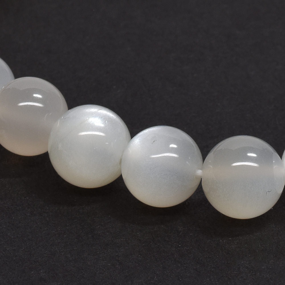 ホワイトムーンストーン ブレスレット 7.5-8mm #RC253