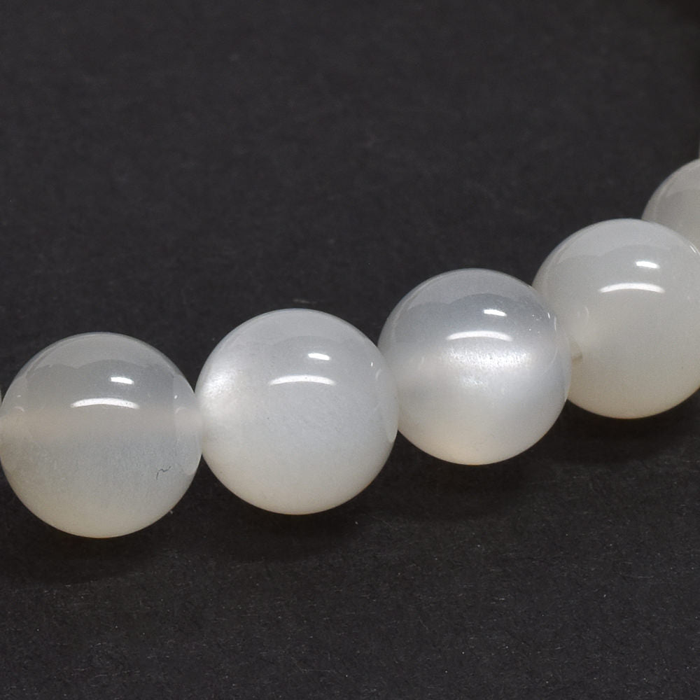 ホワイトムーンストーン ブレスレット 7.5-8mm #RC253