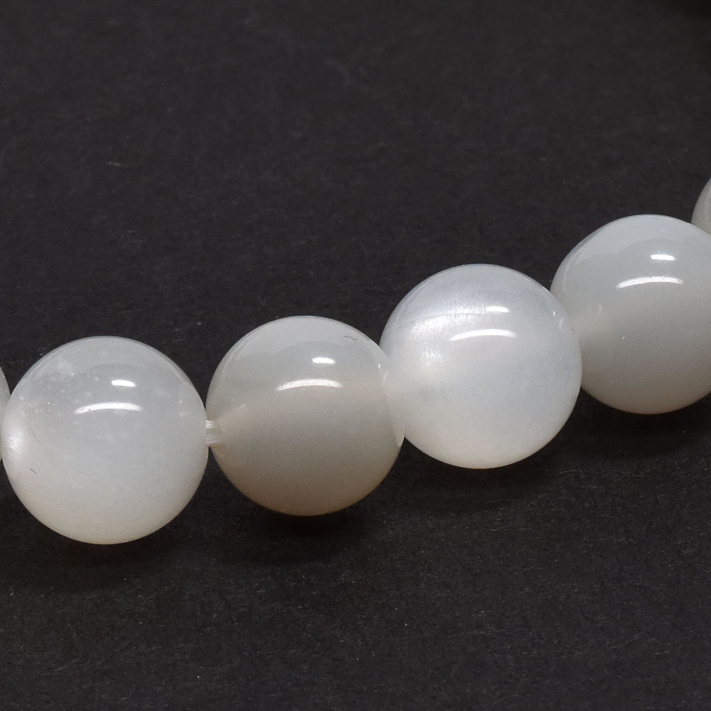 ホワイトムーンストーン ブレスレット 7.5-8mm #RC254