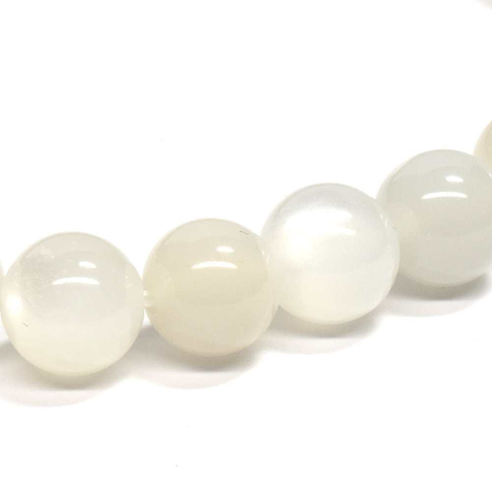 ホワイトムーンストーン ブレスレット 7.5-8mm #RC254