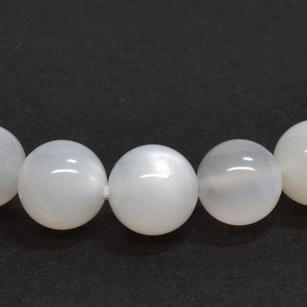 ホワイトムーンストーン ブレスレット 7.5mm #RC255