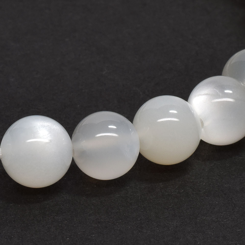 ホワイトムーンストーン ブレスレット 7.5mm #RC255