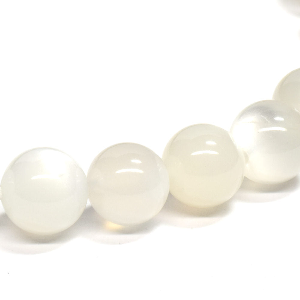 ホワイトムーンストーン ブレスレット 7.5mm #RC255