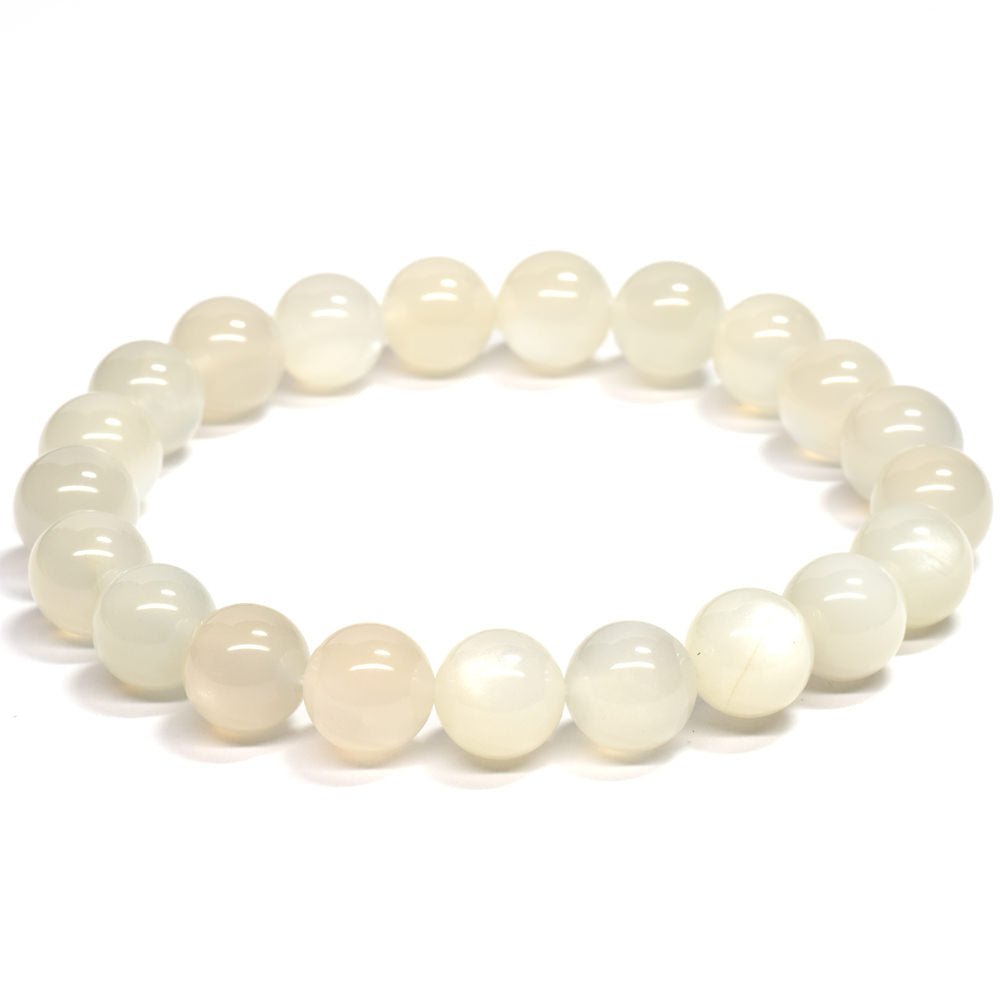 ホワイトムーンストーン ブレスレット 9mm #RC256