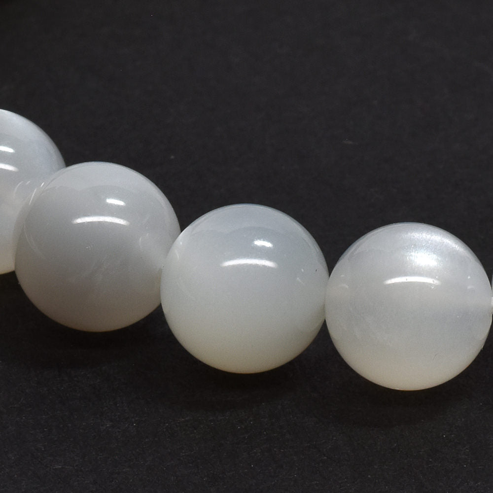 ホワイトムーンストーン ブレスレット 9mm #RC257