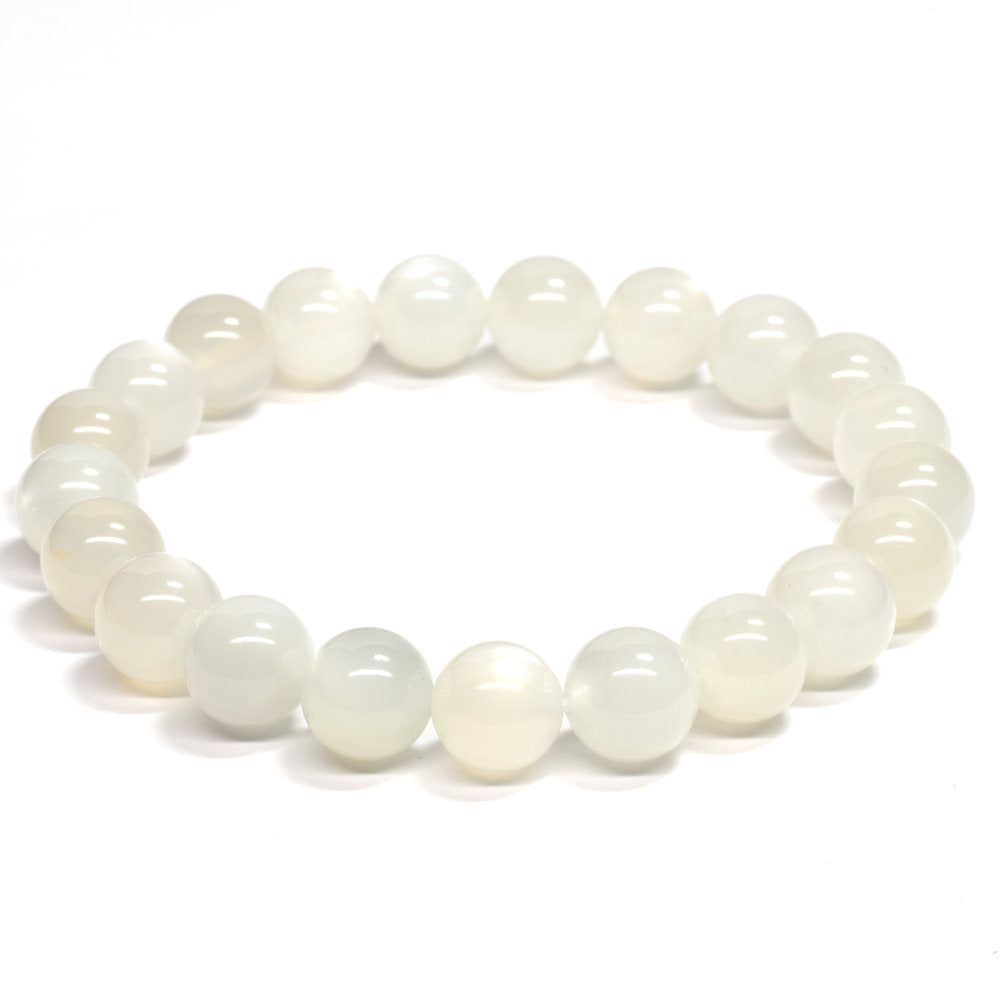 ホワイトムーンストーン ブレスレット 9mm #RC257
