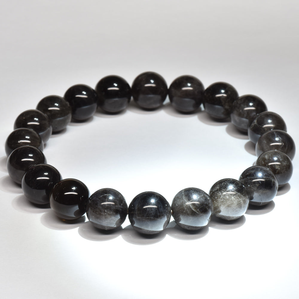 山梨県黒平産 黒水晶 ブレスレット 10mm #RC265
