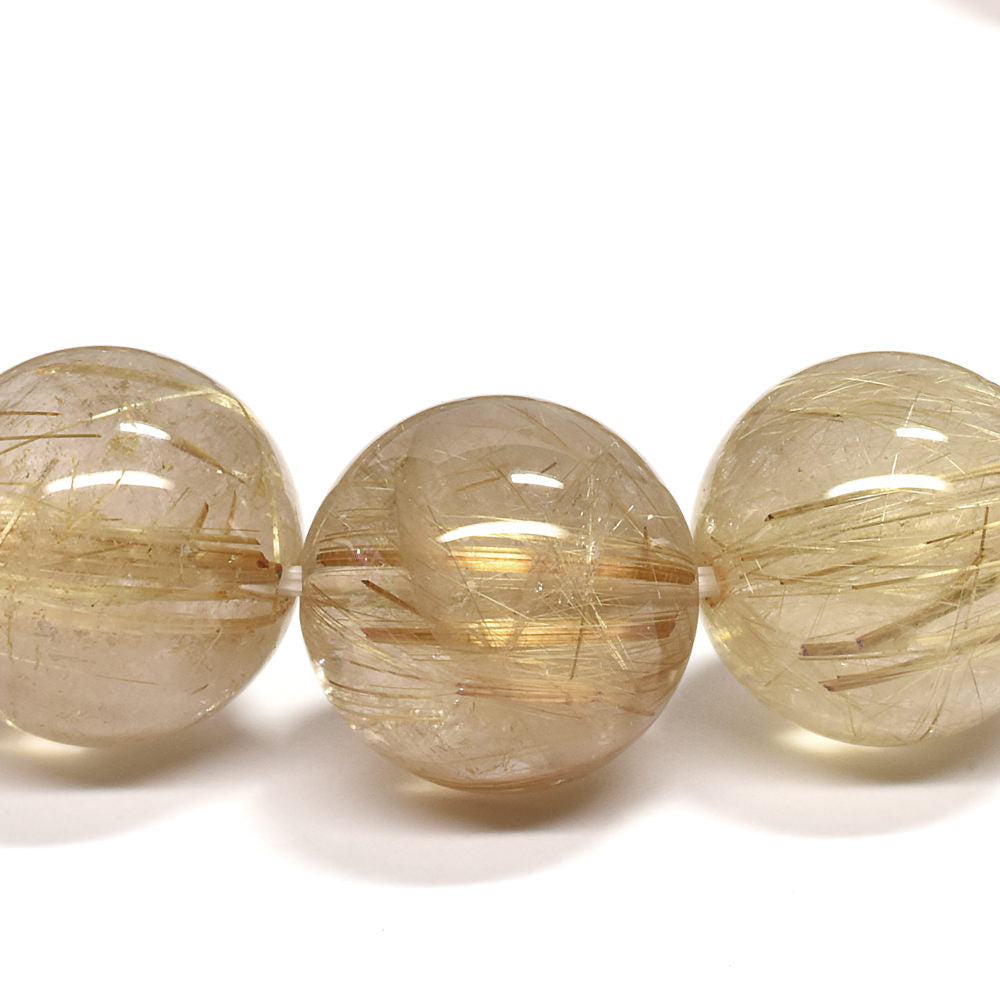 ゴールドルチルクォーツ ブレスレット 14mm #RD056