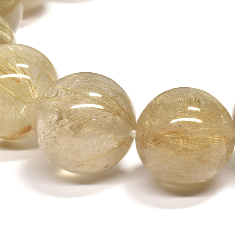 ゴールドルチルクォーツ ブレスレット 15-15.5mm #RD057