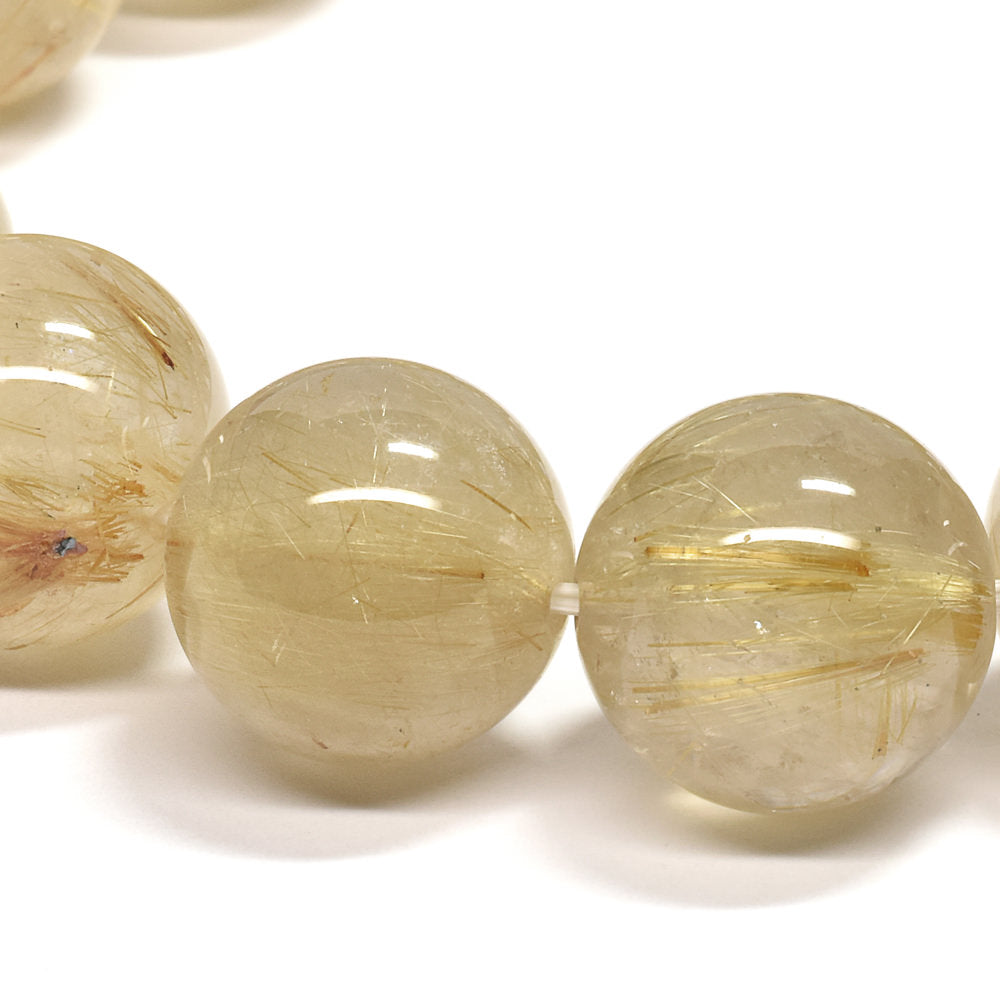 ゴールドルチルクォーツ ブレスレット 15mm #RD058
