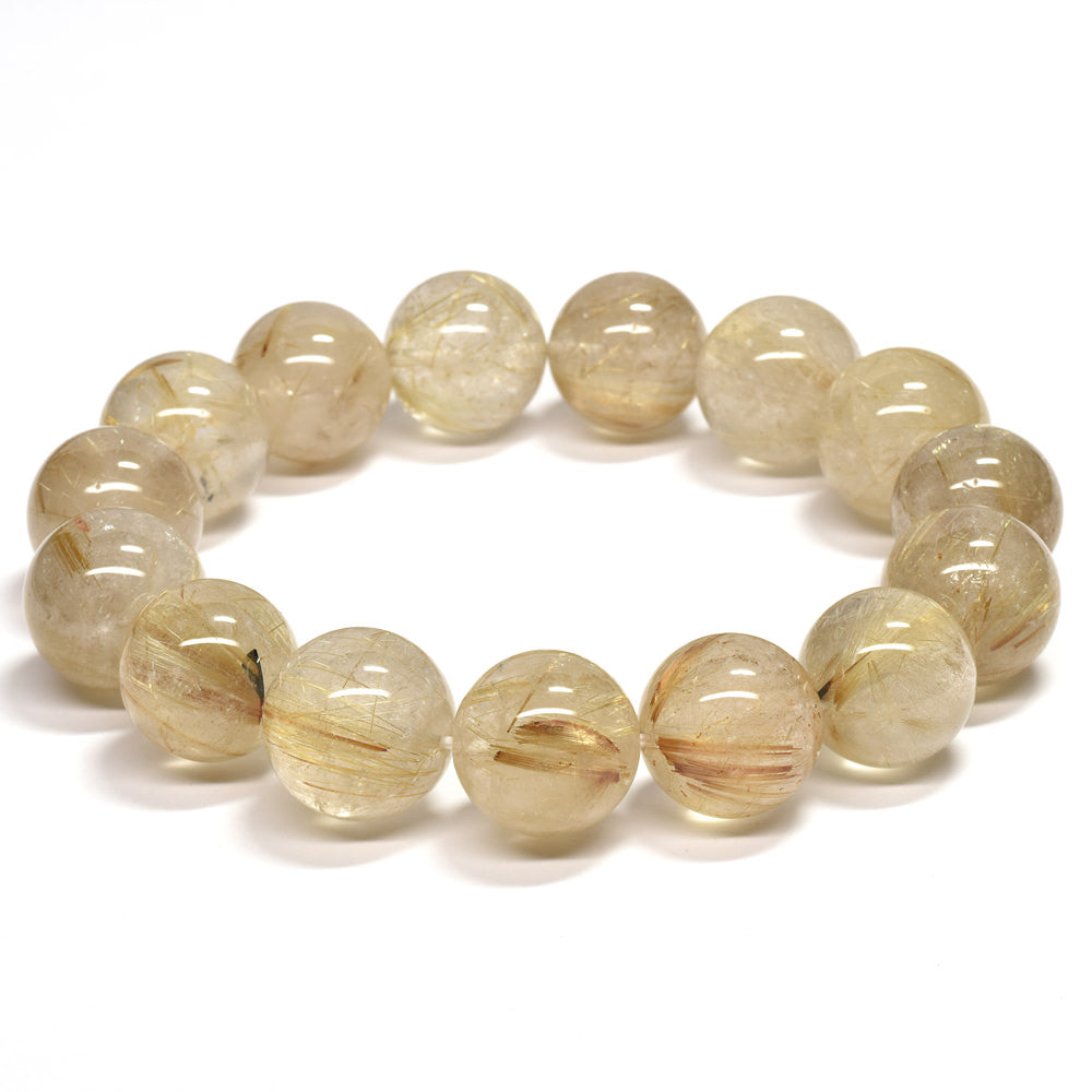 ゴールドルチルクォーツ ブレスレット 15-15.5mm #RD059