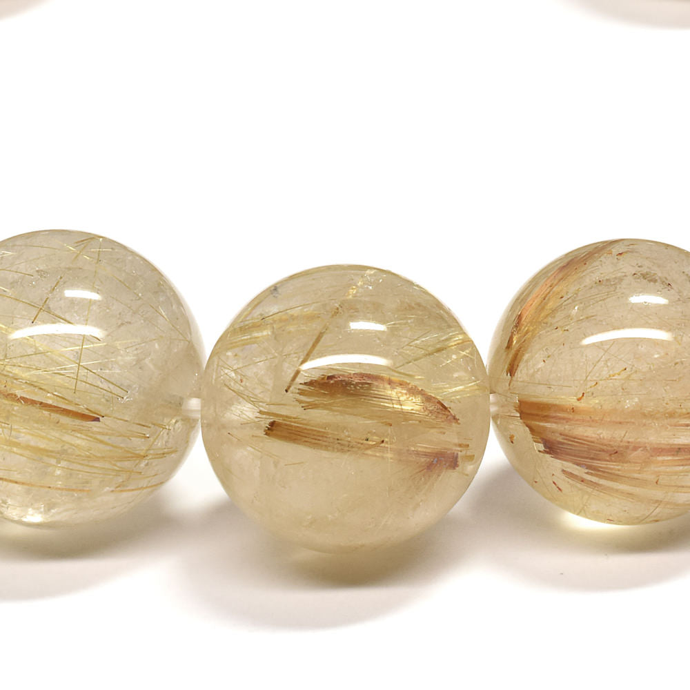 ゴールドルチルクォーツ ブレスレット 15-15.5mm #RD059