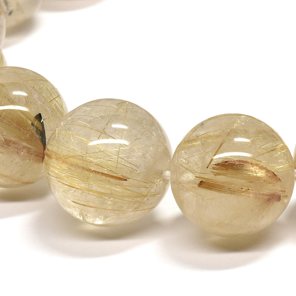 ゴールドルチルクォーツ ブレスレット 15-15.5mm #RD059