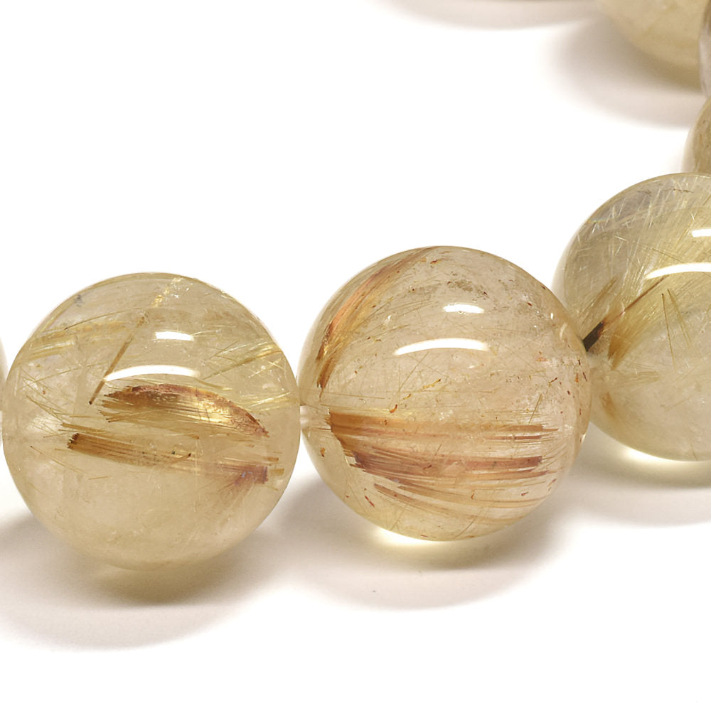 ゴールドルチルクォーツ ブレスレット 15-15.5mm #RD059