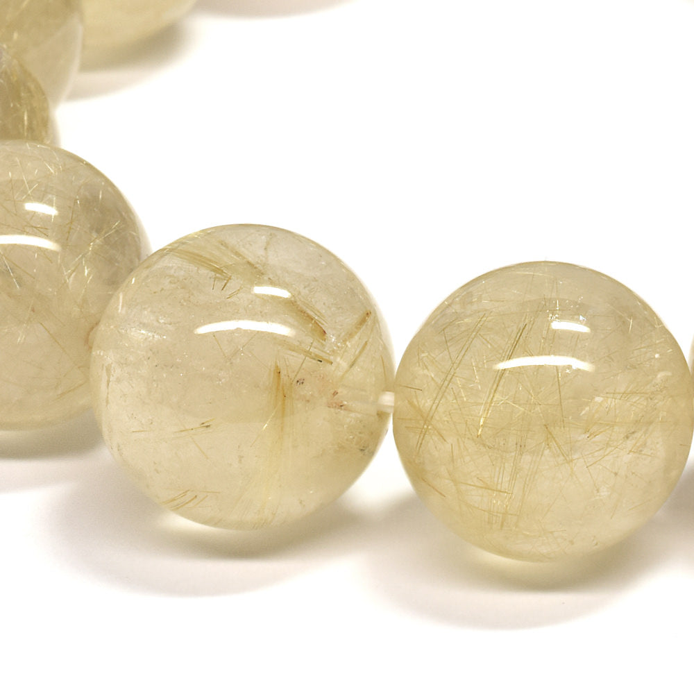 ゴールドルチルクォーツ ブレスレット 15.5mm #RD060