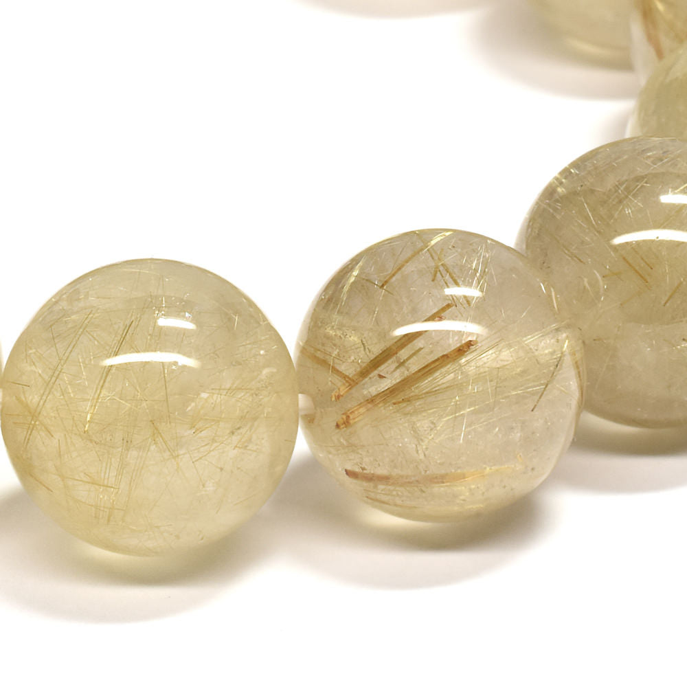 ゴールドルチルクォーツ ブレスレット 15.5mm #RD060