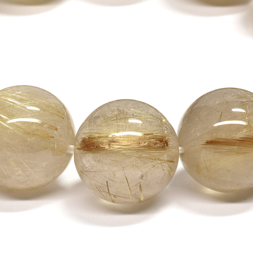 ゴールドルチルクォーツ ブレスレット 15-15.5mm #RD061