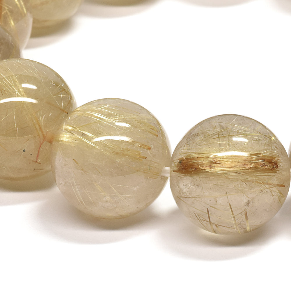ゴールドルチルクォーツ ブレスレット 15-15.5mm #RD061