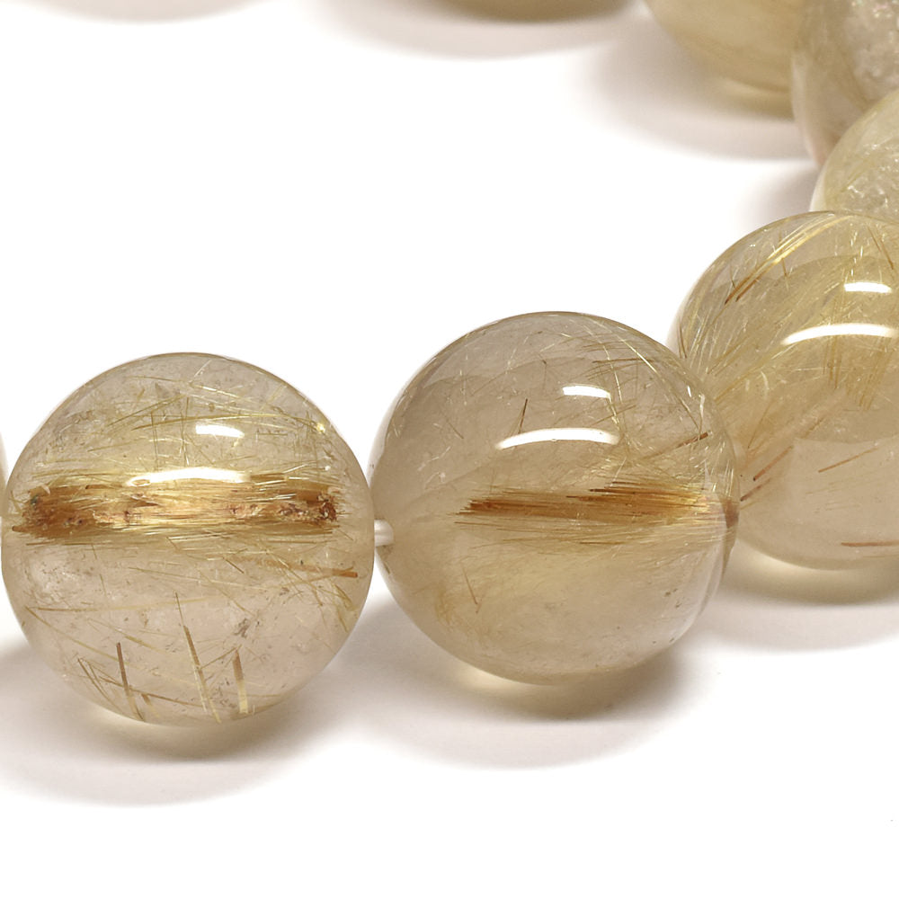 ゴールドルチルクォーツ ブレスレット 15-15.5mm #RD061
