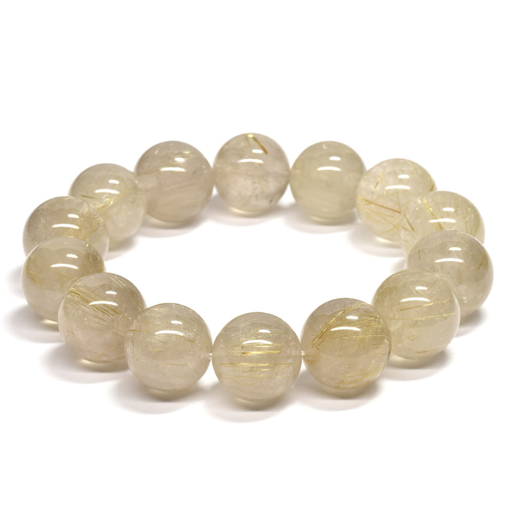ゴールドルチルクォーツ ブレスレット 15-15.5mm #RD062