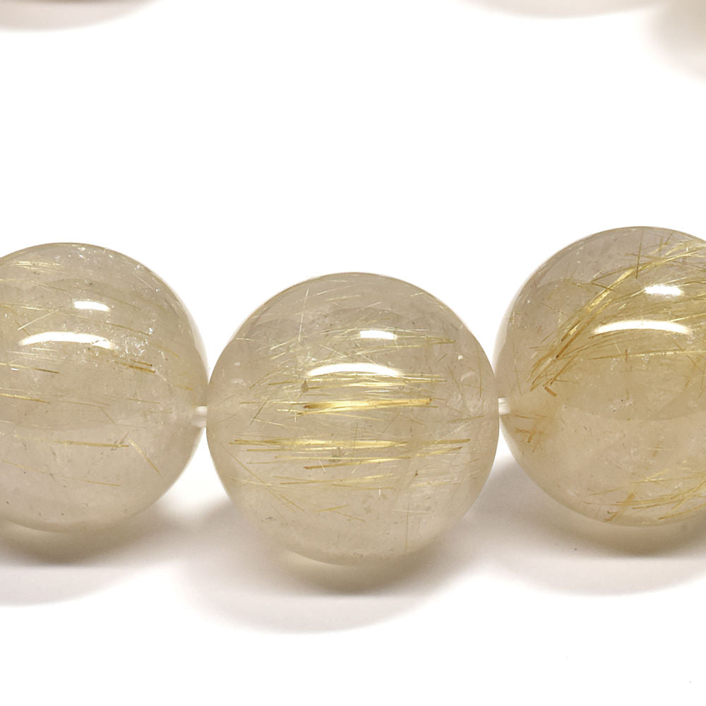 ゴールドルチルクォーツ ブレスレット 15-15.5mm #RD062