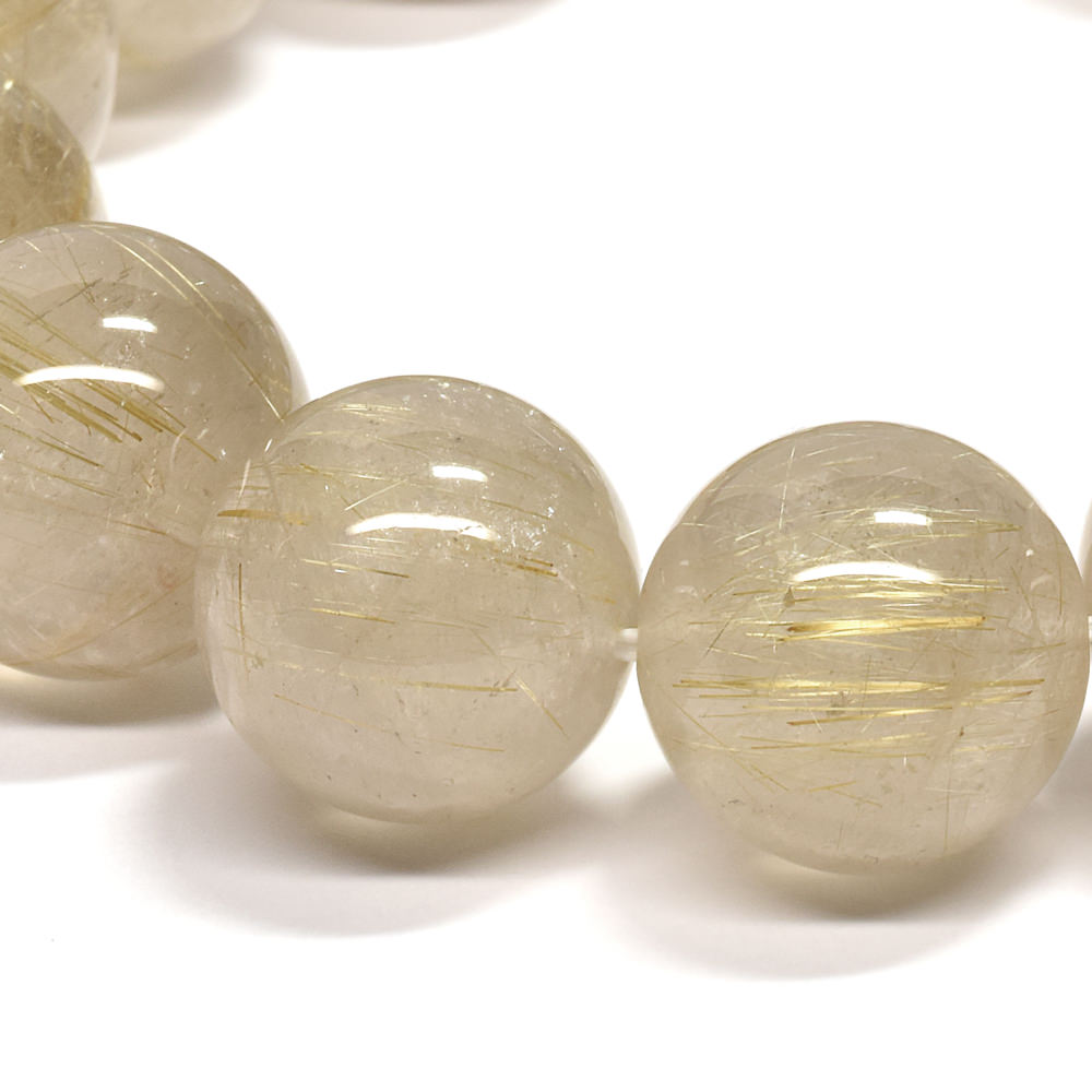ゴールドルチルクォーツ ブレスレット 15-15.5mm #RD062