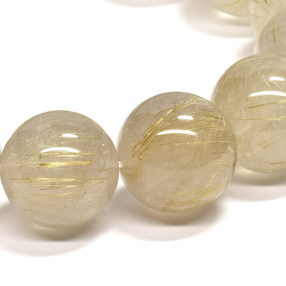ゴールドルチルクォーツ ブレスレット 15-15.5mm #RD062