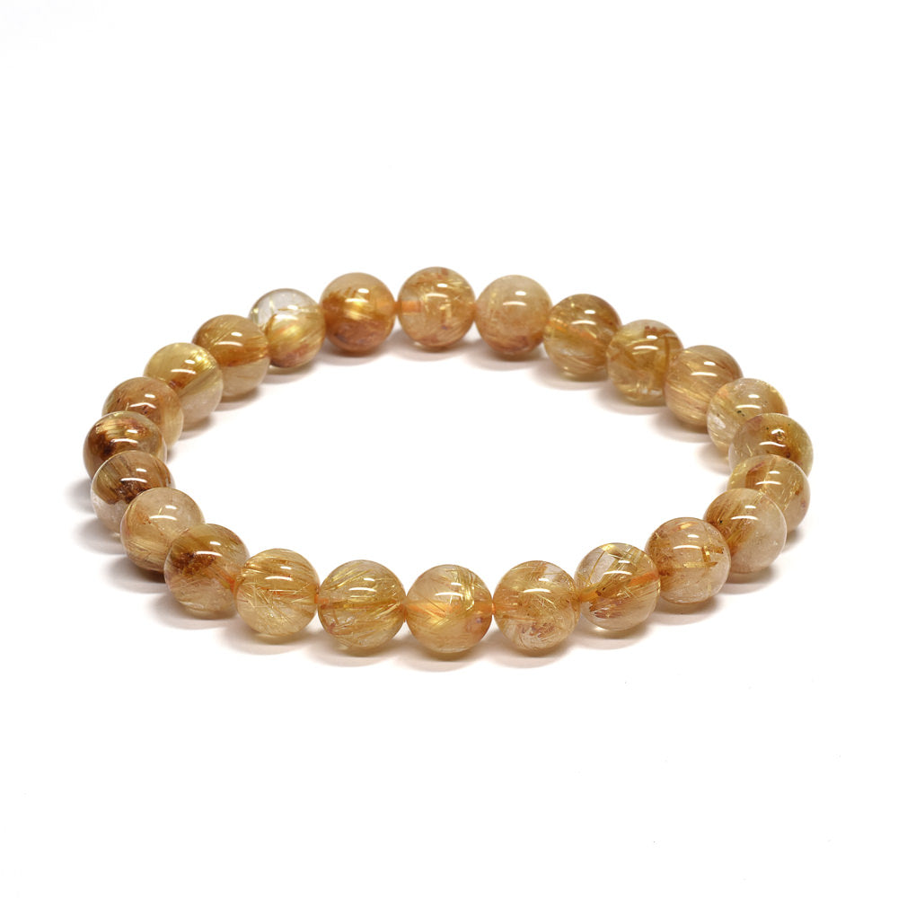 ゴールドルチルクォーツ ブレスレット 7.5-8mm #RD066