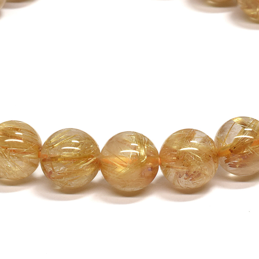 ゴールドルチルクォーツ ブレスレット 7.5-8mm #RD066