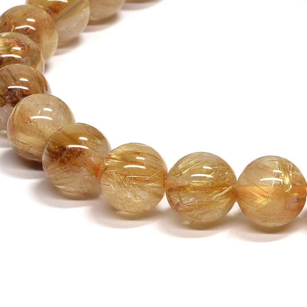 ゴールドルチルクォーツ ブレスレット 7.5-8mm #RD066