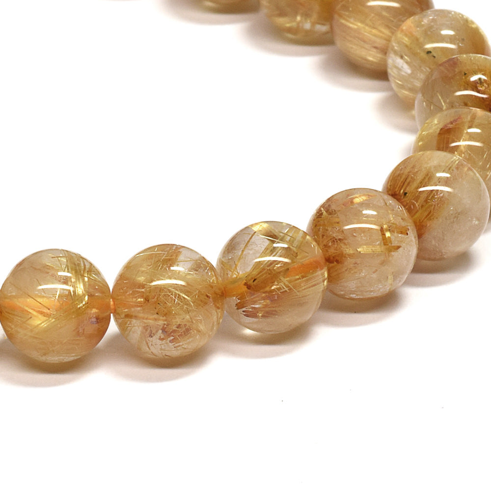 ゴールドルチルクォーツ ブレスレット 7.5-8mm #RD066