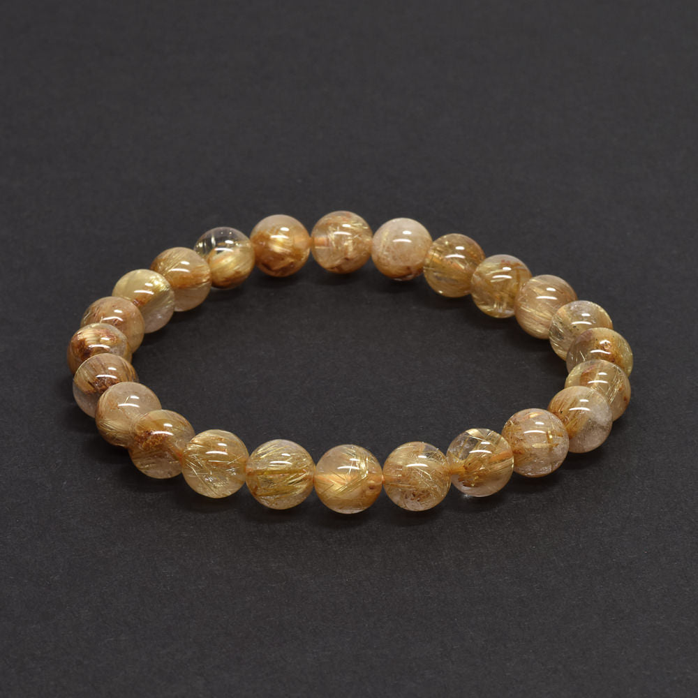 ゴールドルチルクォーツ ブレスレット 7.5-8mm #RD066