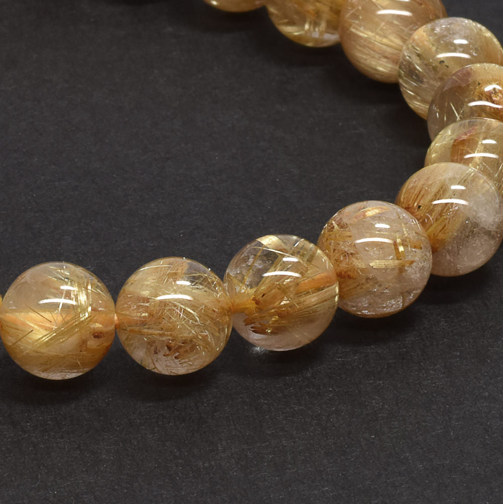 ゴールドルチルクォーツ ブレスレット 7.5-8mm #RD066