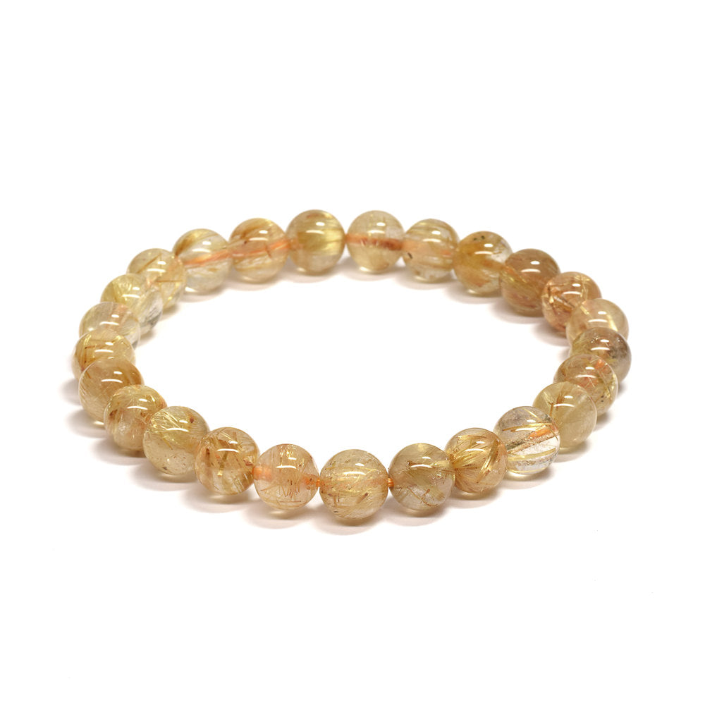 ゴールドルチルクォーツ ブレスレット 7.5-8mm #RD067