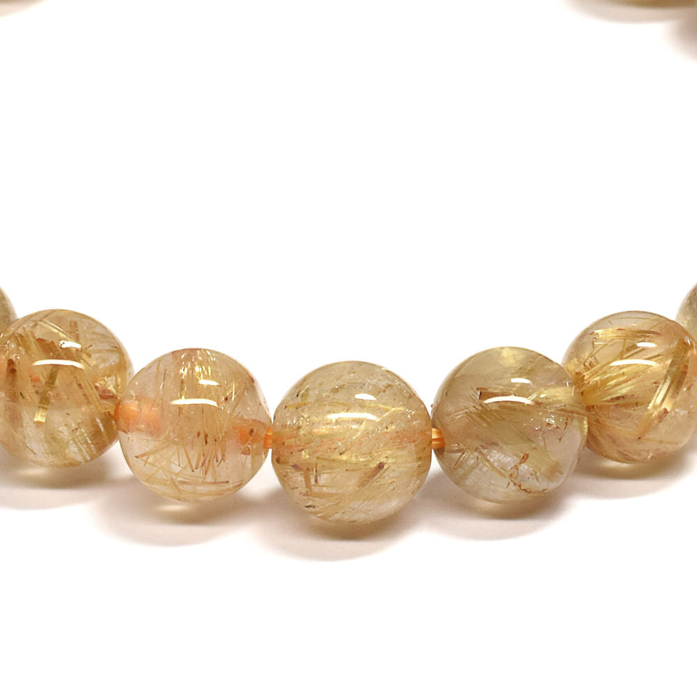 ゴールドルチルクォーツ ブレスレット 7.5-8mm #RD067