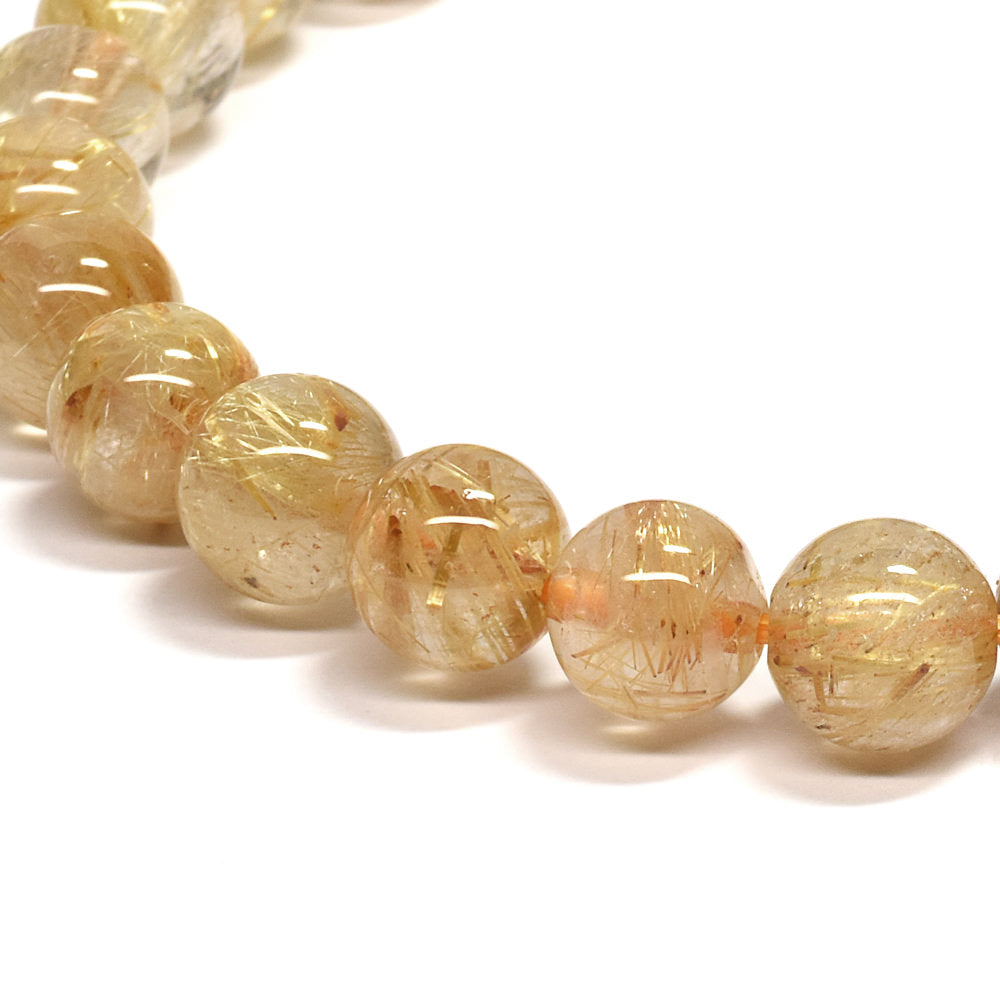 ゴールドルチルクォーツ ブレスレット 7.5-8mm #RD067