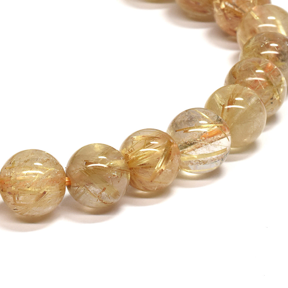 ゴールドルチルクォーツ ブレスレット 7.5-8mm #RD067