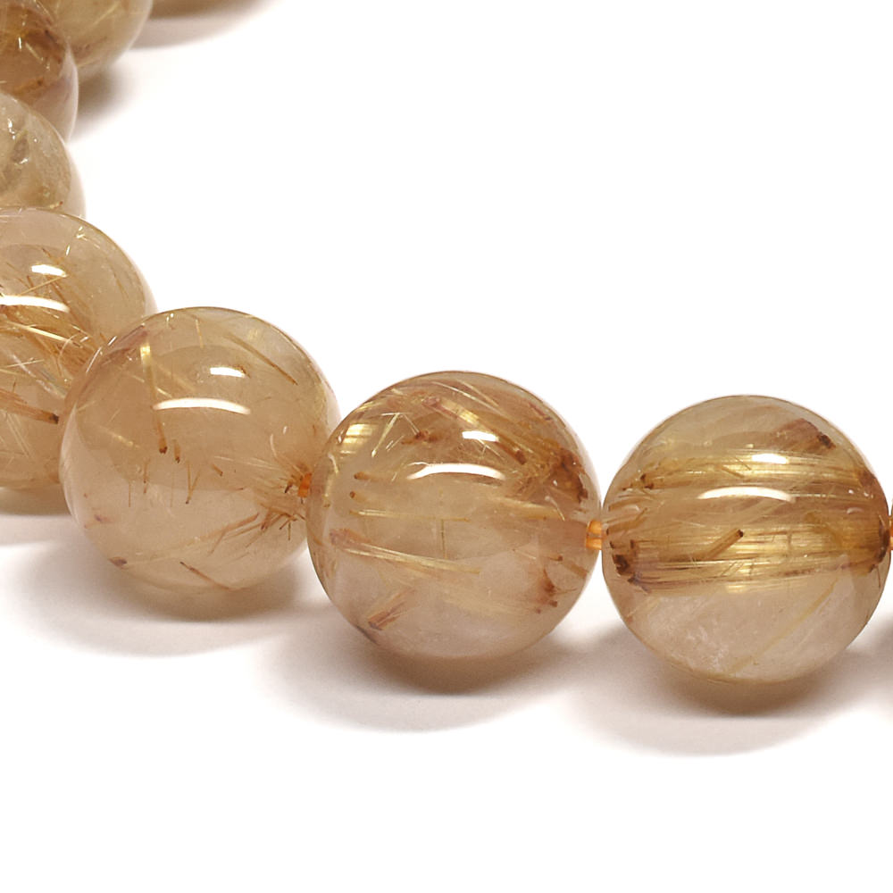 ゴールドルチルクォーツ ブレスレット 10.5mm #RD070