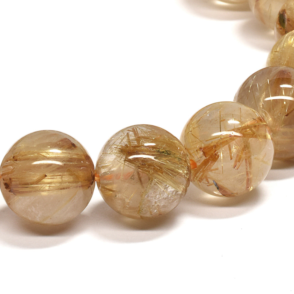 ゴールドルチルクォーツ ブレスレット 10.5mm #RD070