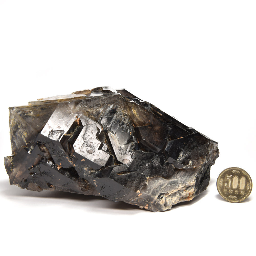 モリオン ジャカレーエレスチャルクォーツ 原石 160.5x120x90mm #RD091