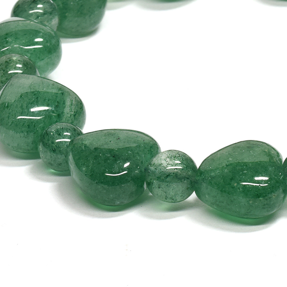 グリーンアベンチュリン ハートカットビーズ ブレスレット 12.5x12/6.5mm #RD221