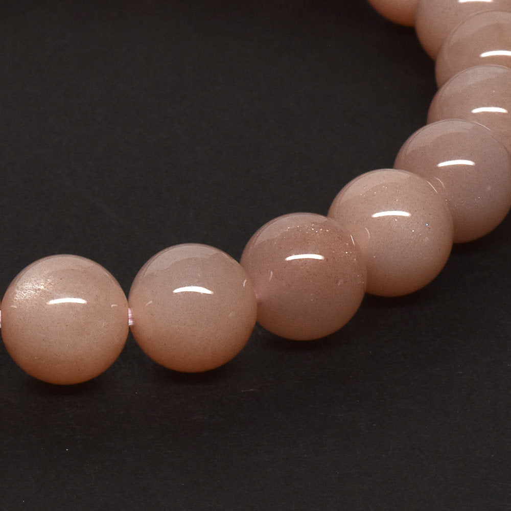 オレンジムーンストーン ブレスレット 8.5mm #RD237