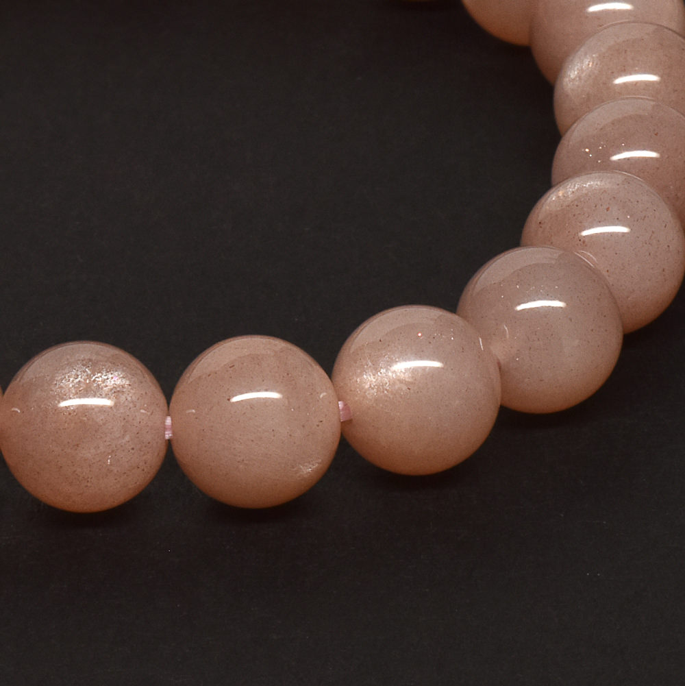 オレンジムーンストーン ブレスレット 8.5mm #RD240