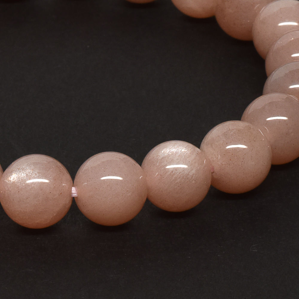 オレンジムーンストーン ブレスレット 8.5mm #RD242