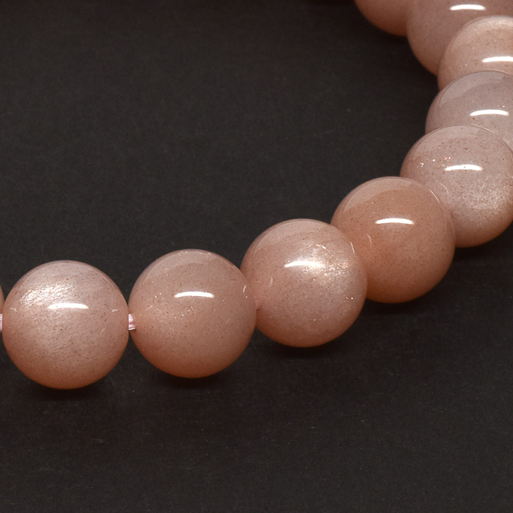 オレンジムーンストーン ブレスレット 8.5mm #RD243