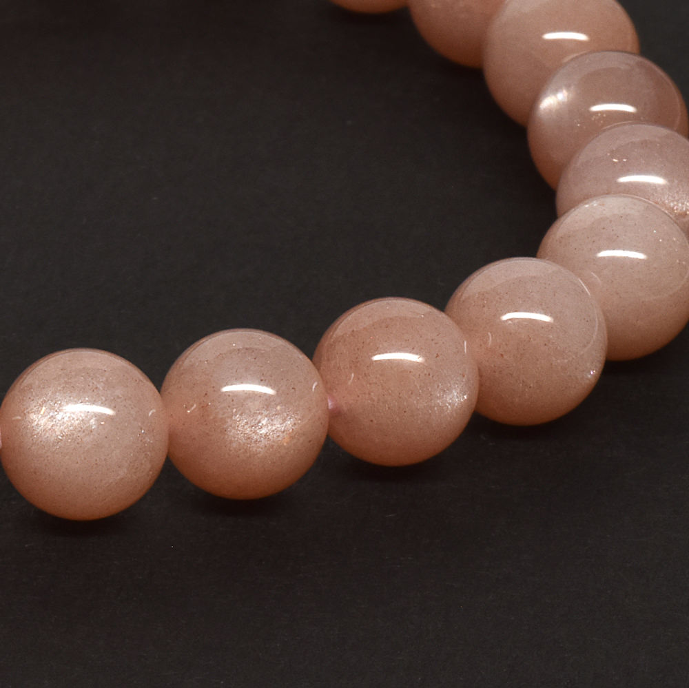 オレンジムーンストーン ブレスレット 8.5mm #RD244