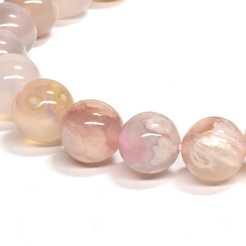 サクラアゲート ブレスレット 8.5mm #RD289