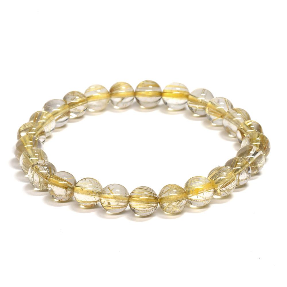 ルチルクォーツ ブレスレット 7.5mm #RD514 – premium stone